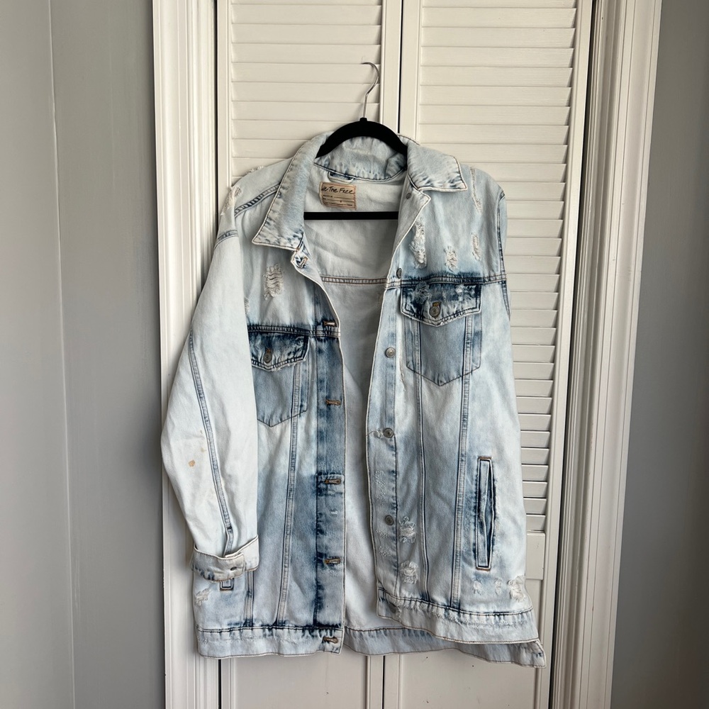We The Free Faded Blue Denim Jacket